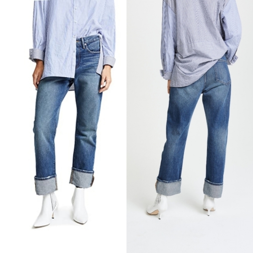 Frame Le Oversized Cuff Jeans